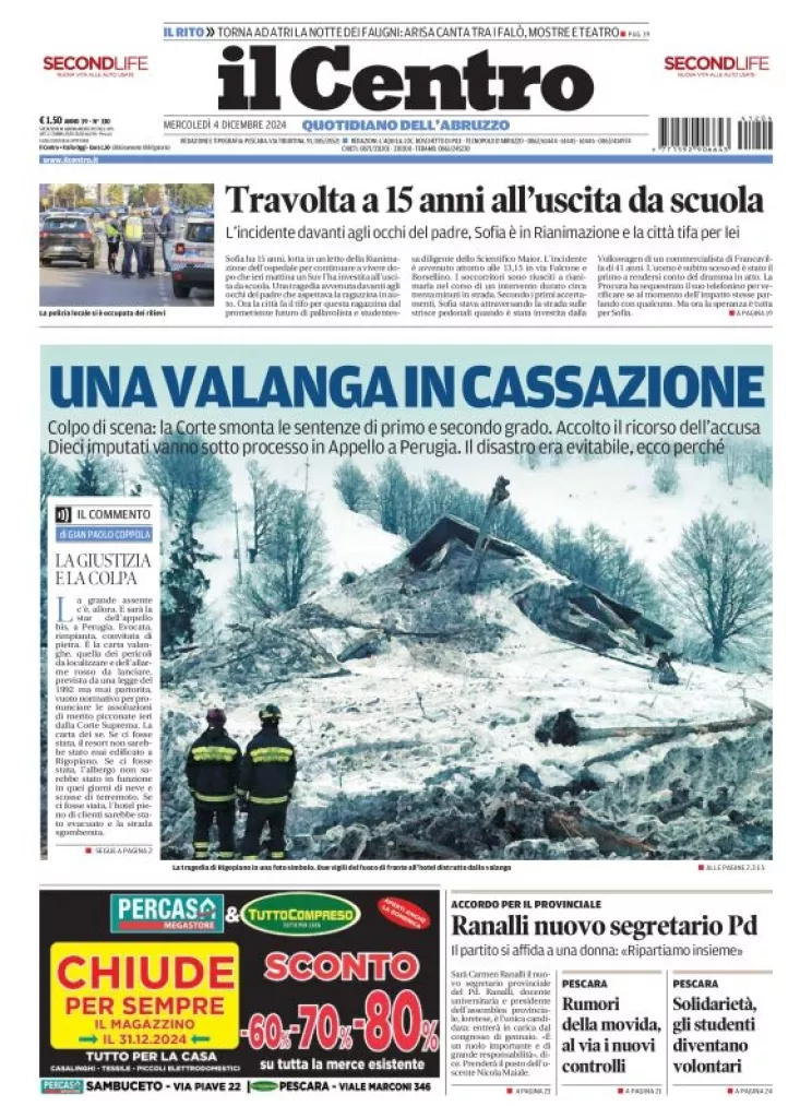 Prima-pagina-il centro-oggi-edizione-del-2024-12-04